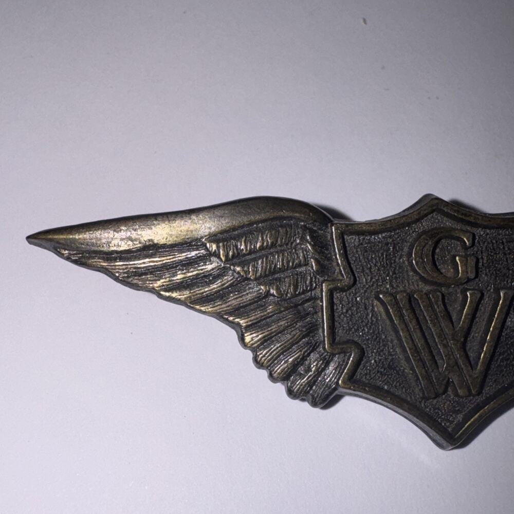Vtg Honda Goldwing GW Wings Motorcycle Biker Vest Jacket Lapel Pin Badge Eagle - Picture 4 of 8